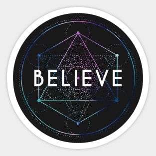 Believe Sticker